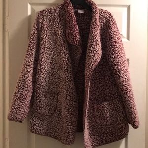 Purple Sherpa cardigan